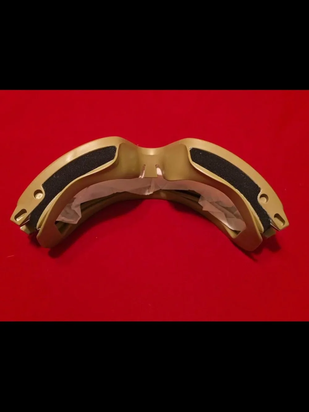 Tactical Tan Goggles with Spare Lens and Carry Pouch